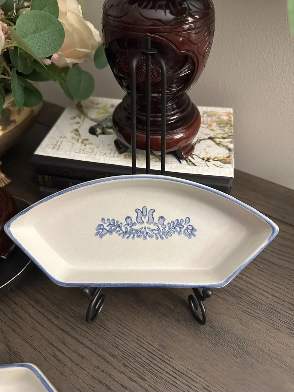 Vintage Pfaltzgraff Yorktowne Divided Relish Dish Inserts ~ Set of 4